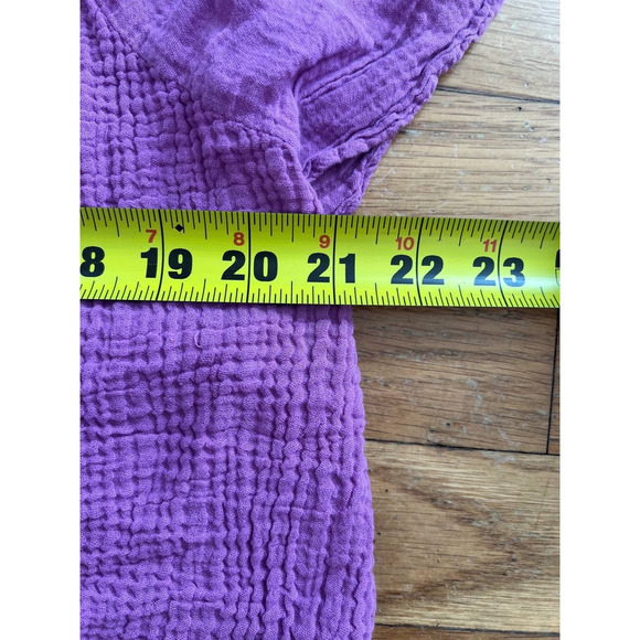 Velvet by Graham & Spencer Breanna Flutter Sleeve Top Lilac Gauze M A000841 - Picture 4 of 8